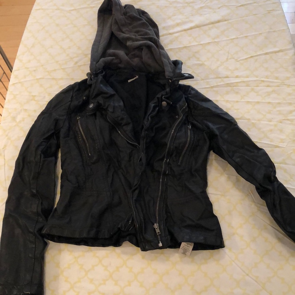 Free People Vegan Leather Jacket.